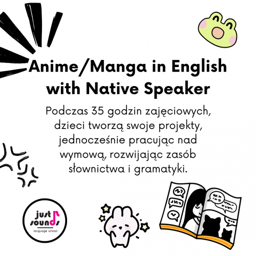 Zajęcia Anime/Manga in English with Native Speaker