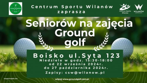 Bezpłatne zajęcia ground golfa dla seniorów 