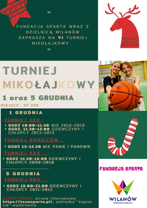 Turniej Mikołajkowy w kosza